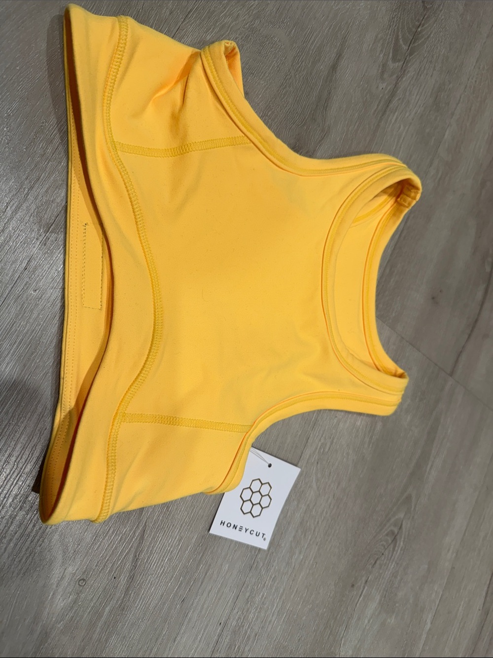 Honeycut Yellow Performance Sports Bra